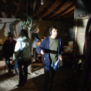 Director and writer Anthony C Ferrante on set for Headless Horseman in Romania