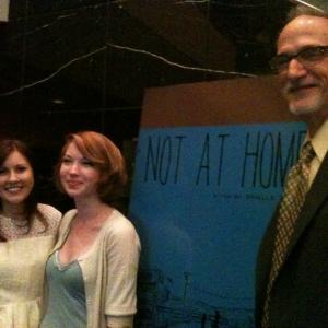 Kelsey Higgs Director and Writer Arielle Kilker and M Steven Felty at screening for Not At Home
