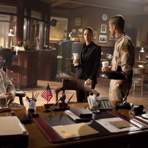 Still of Colin Ferguson Joe Morton and Erica Cerra in Eureka Mirror Mirror 2012