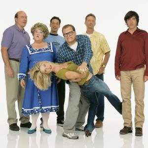 Still of John Carroll Lynch Drew Carey Diedrich Bader Dan Castellaneta Craig Ferguson Kathy Kinney Ryan Stiles and Cynthia Watros in The Drew Carey Show 1995