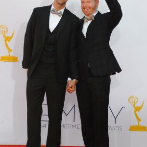 Jesse Tyler Ferguson and Justin Mikita at event of The 64th Primetime Emmy Awards 2012