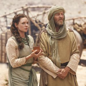 Still of Rebecca Ferguson and Iain Glen in The Red Tent 2014