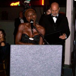Sharon Ferguson accepting her Best Actress award
