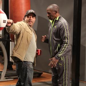 mayweather sr on the set of the show 'knockout'