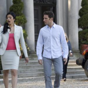 Still of Mark Feuerstein and Reshma Shetty in Royal Pains (2009)