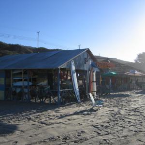 Eli Stone  The Gospel of Surf surf shop and restaurant constructed on the beach near Leo Carrillo