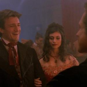 Still of Nathan Fillion and Morena Baccarin in Firefly (2002)