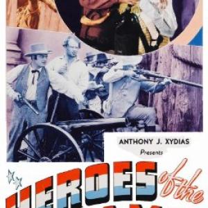 Ruth Findlay Rex Lease and Bruce Warren in Heroes of the Alamo 1937