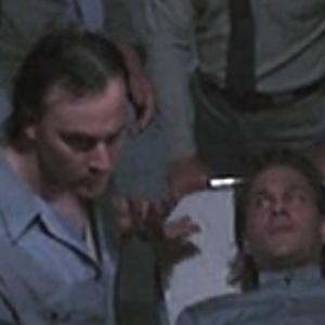 Alan Fine and Patrick Swayze from Life on Death Row Amazing Stories Written and Directed by Mick Garris