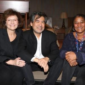 with Pulitzer and Tony nominated playwright David Henry Hwang and Pulitzer winner Lynn Nottage at Mentor Project Announcement Night