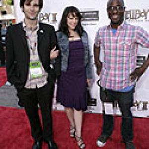 Justin Barber Mackenzie Firgens and Barry Jenkins Arrivals Hellboy 2 Premiere LAIFF