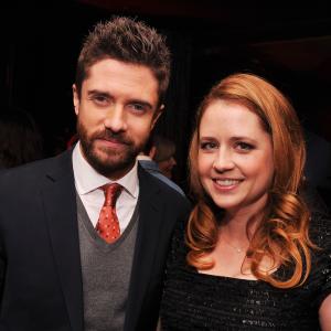 Jenna Fischer and Topher Grace at event of The Giant Mechanical Man (2012)