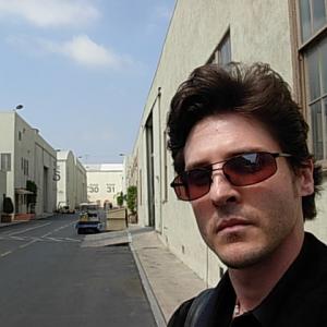Steven Fischer at Paramount Pictures working on his documentary, 