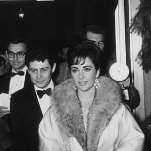 Suddenly Last Summer Premiere Elizabeth Taylor and Eddie Fisher at the premiere party at Chasens