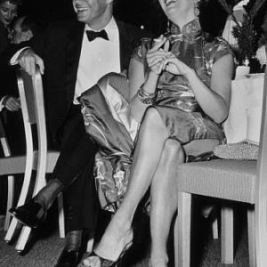 Elizabeth Taylor and Eddie Fisher at the Beverly Hilton Awards Dinner