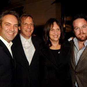Sam Mendes Lucy Fisher Douglas Wick and Anthony Swofford at event of Jarhead 2005