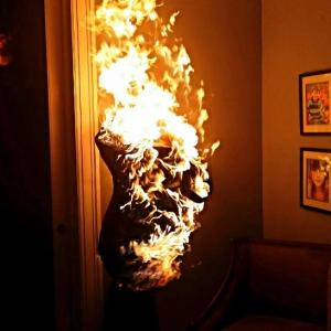 fire burn on the feature film Home Invasion