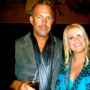 Hatfields  McCoys History Channel Emmy Party  Actor Kevin Costner and Producer Mo Fitzgibbon