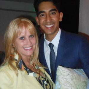 Producer Mo Fitzgibbon and Slumdog Millionaire Actor Dev Patel at The Newsroom HBO Premiere