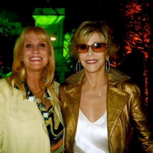Producer Mo Fitzgibbon and Actress Jane Fonda at 