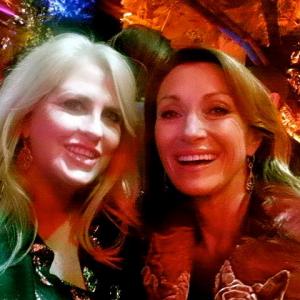 QVC Party  Producer Mo Fitzgibbon and Actress Jane Seymour