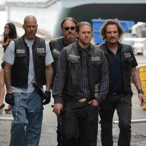 Still of Kim Coates, Tommy Flanagan, Charlie Hunnam and David Labrava in Sons of Anarchy (2008)