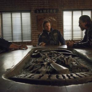 Still of Tommy Flanagan Charlie Hunnam and Mark Boone in Sons of Anarchy 2008