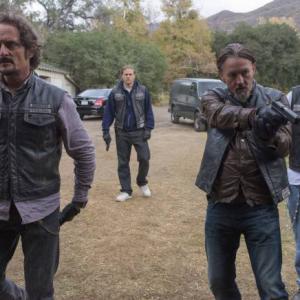 Still of Kim Coates Tommy Flanagan and David Labrava in Sons of Anarchy 2008
