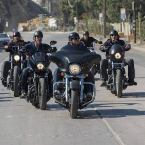 Still of Kim Coates Tommy Flanagan Charlie Hunnam Theo Rossi and Rusty Coones in Sons of Anarchy 2008
