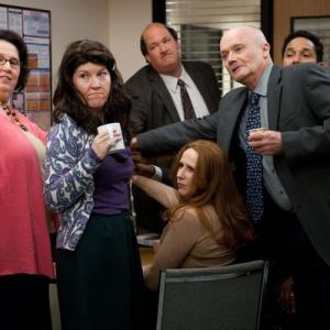 Still of Creed Bratton, Kate Flannery, Phyllis Smith and Brian Baumgartner in The Office (2005)