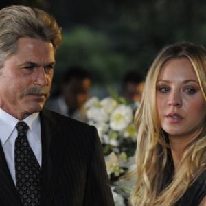 ROB LOWE AND KALEY CUOCO JULY 2011 ON 'UNTOUCHABLE' DREW PETERSON STORY. HAIR BY RAMONA