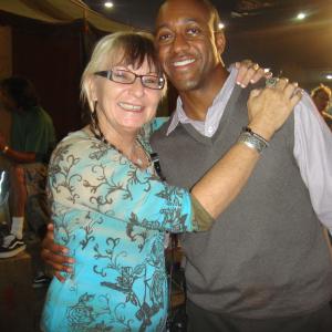 RAMONA AND JALEEL WHITE ON SET OF JUDY MOODY AND THE NOT BUMMER SUMMER...FILMED IN LOS ANGELES SUMMER 2010