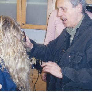 Dario Argento doing Jenifers hair