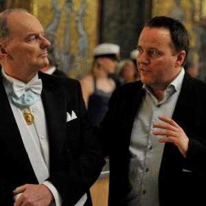 Nobel's Last Will. On set. Actor Björn Granath & director Peter Flinth.