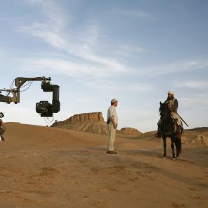 Arn - The Knight Templar. On location i Morocco. Director Peter Flinth & actor Joakim Nätterqvist.