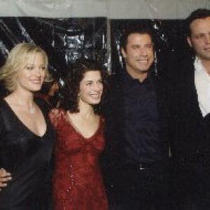 Susan Floyd with Teri Polo, John Travolta, and Vince Vaughn at the 