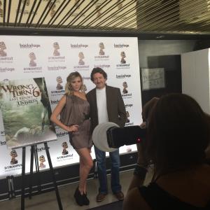 Claude Foisy and Aqueela Zoll Screamfest 2014 Wrong Turn 6 Premiere