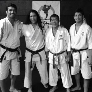 William Christopher Ford training with Lyoto Machida, Yoshizo Machida, and Chinzo Machida.