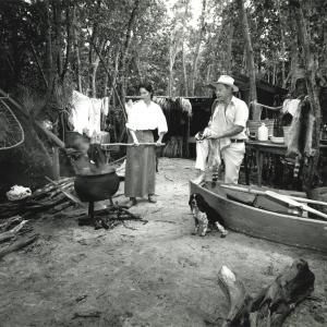 Deborah Smith Ford on set with Totch Brown in Yesterday's Everglades
