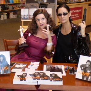 Fame Us by Brian Howell book signing with Jennifer Ramsey as Bette Davis and Deborah Smith Ford as Trinity