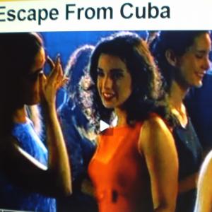 Deborah Smith Ford and others on set of Escape From Cuba (2003)