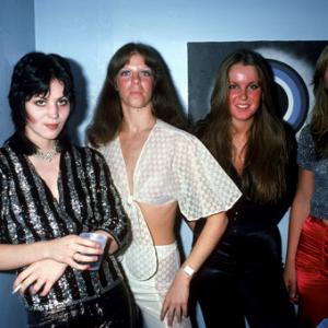 The Runaways Joan Jett Jackie Fox Lita Ford Sandy West photographed backstage at CBGB in New York City on August 2 1976