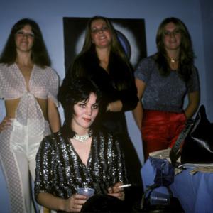 The Runaways Joan Jett Jackie Fox Lita Ford Sandy West photographed backstage at CBGB in New York City on August 2 1976