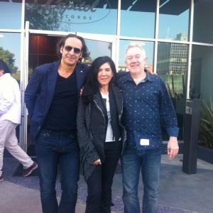 Alexandre Desplat Sussan Deyhim and Richard Ford Argo Scoring sessions at Capitol Records May 2012