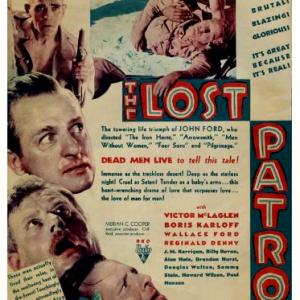 Boris Karloff, Billy Bevan and Wallace Ford in The Lost Patrol (1934)