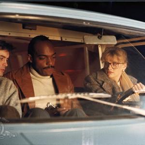 Still of Jeffrey Combs Barbara Crampton and Ken Foree in From Beyond 1986
