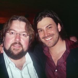 Eric Forsberg with director Damon Harman at the Forever in our Hearts video launch party at Chi in March 2005