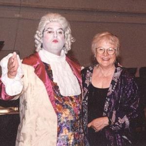 Eric with mother Josephine after performance as Franz Joseph Haydn with The Chicago Symphony Orchestra