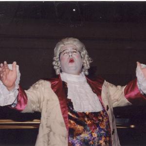 Eric as Papa Haydn in a performance at the Chicago Symphony Orchestra Hall  circa 1997