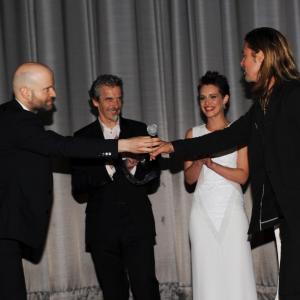 Brad Pitt Ludi Boeken Peter Capaldi Marc Forster and Daniella Kertesz at event of Pasaulinis karas Z 2013